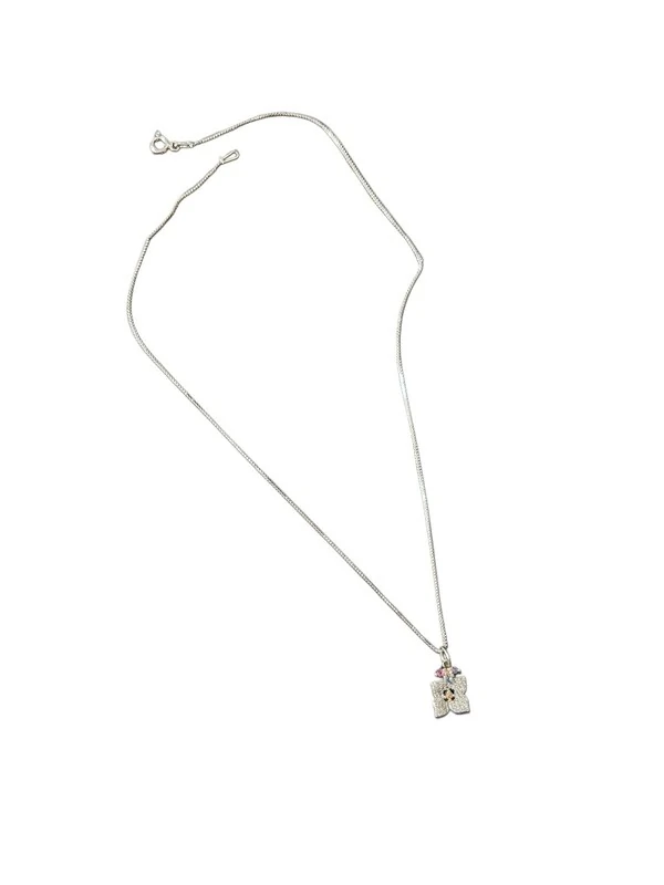 Colar Flor Colors Zircônia Prata 925 Ródio