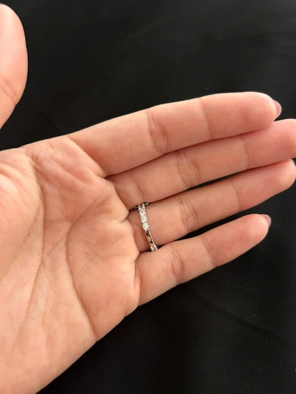 Anel Solitário Oval Aro Zircônia Prata 925 Ródio