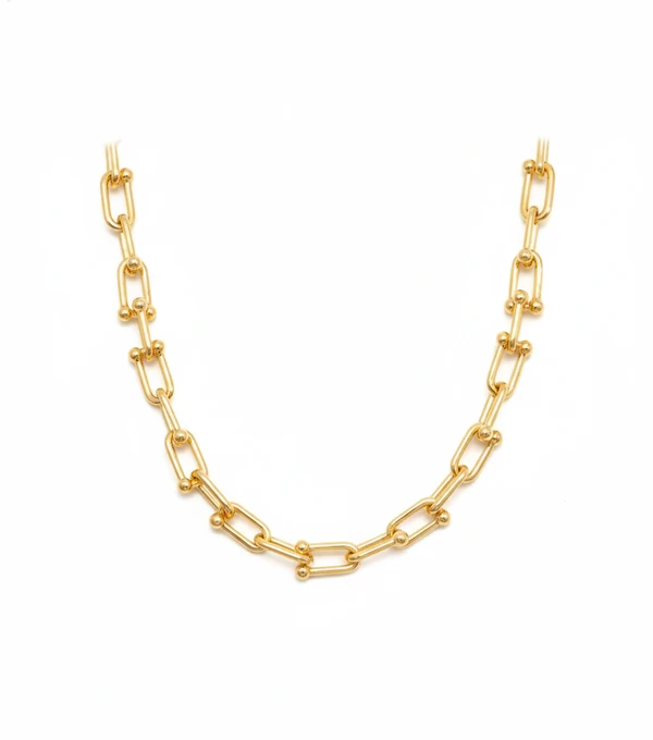 Colar Inspiração 45 cm Prata 925 Ouro 18 k