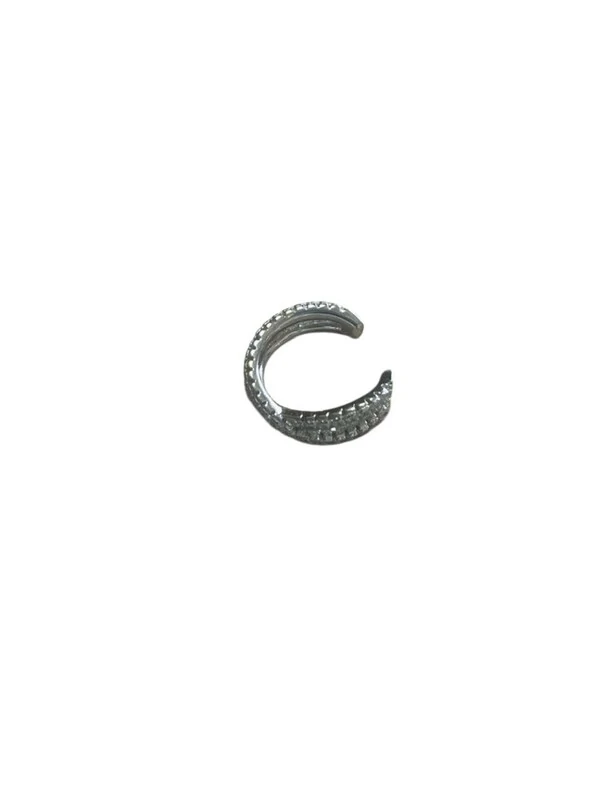 Piercing X micro cravação Prata 925 Ródio