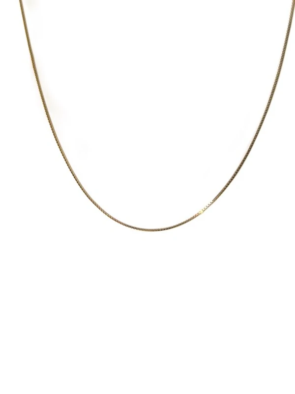 Colar corrente italiana com alongador Prata 925 Ouro 18k
