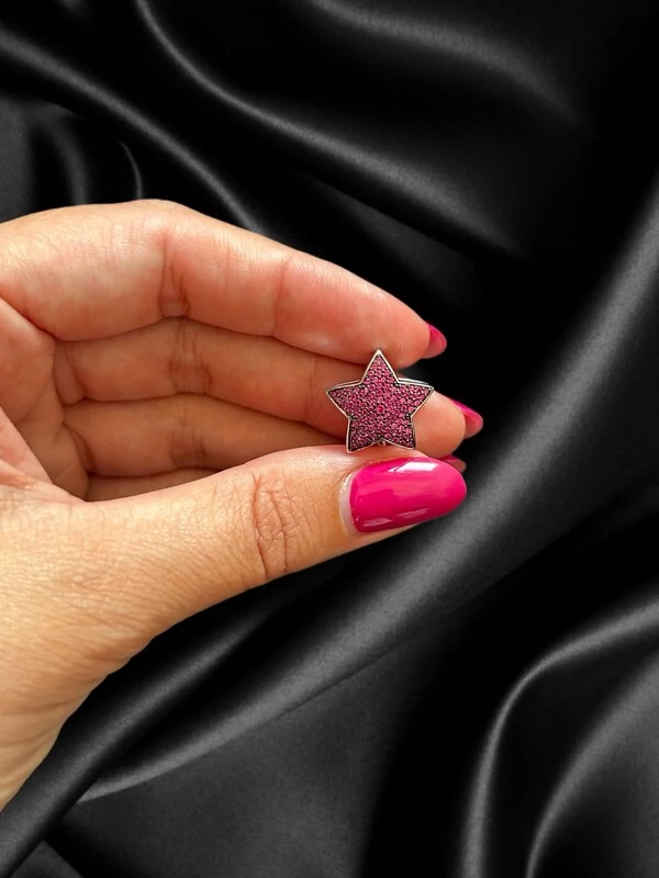 Pingente PIN sagrado coração Prata 925 Ródio