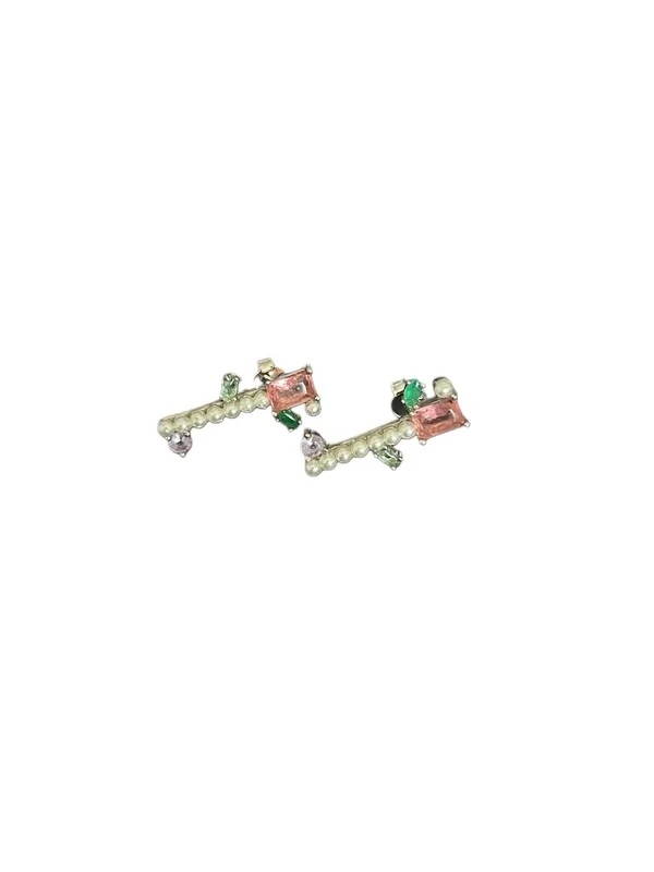 Brinco Pérola Colors Prata 925 Ródio