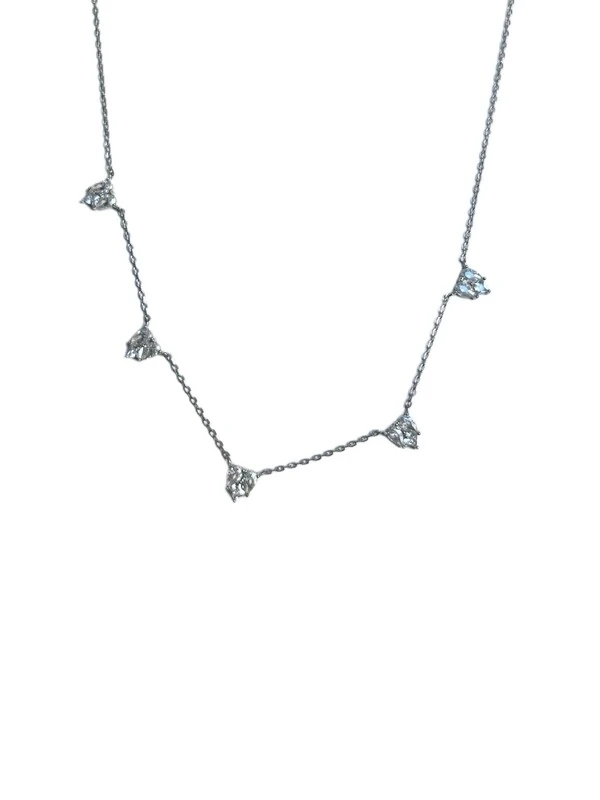 Colar Coração Illusion Zircônia Prata 925 Ródio