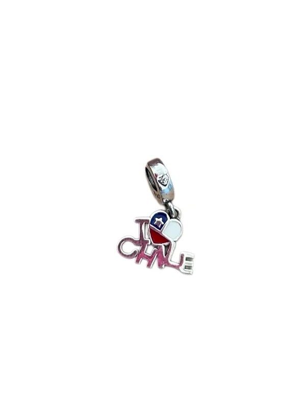 Pingente Berloque Chile Prata 925 Ródio