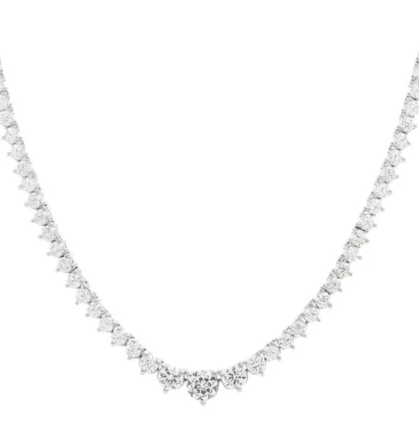 Colar Riviera Degradê Prata 925 Ródio 2 mm