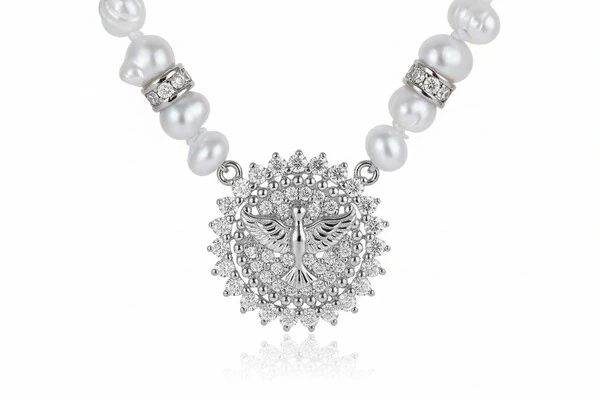 Colar Pérola Espírito Santo Prata 925 Ródio