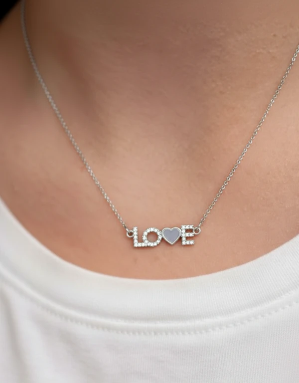 Colar Love Prata 925 Ródio