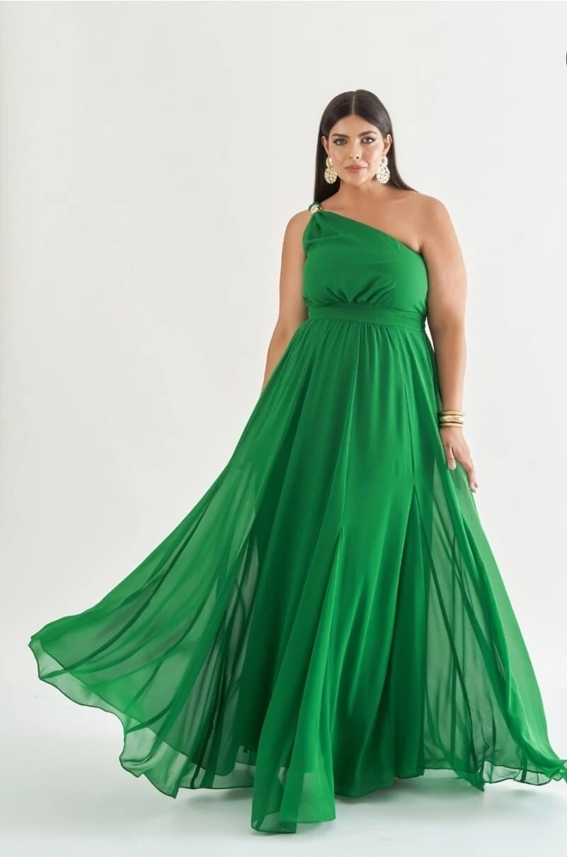 FotoVESTIDO LONGO NULA MANGA QUEBELA