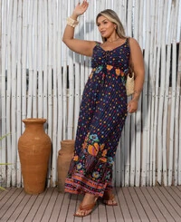 VESTIDO FLORAL FARM TROPICAL