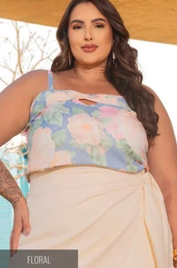 BLUSA FLORAL DIVAS VOGA