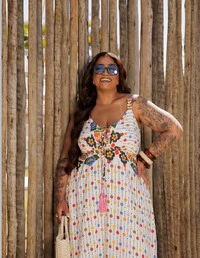 VESTIDO FLORAL FARM TROPICAL