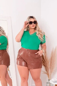 BLUSA GOLA V CURTO