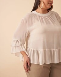 BLUSA COM MANGA QUEBELA