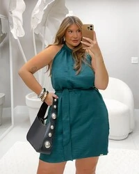 VESTIDO MIRIAM CREPE ROSA MILLIOSSI