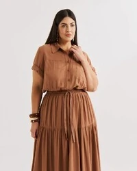 VESTIDO MIDI WORK QUEBELA