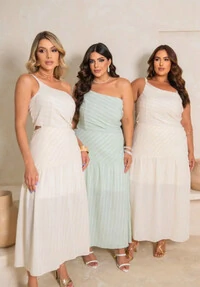 VESTIDO LISTRADO ASSIMETRICO 8473 DIVAS VOGA