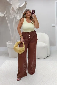 CALÇA TRICOT PLANET CHARM