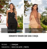 CONJUNTO TOMARA QUE CAIA DIVAS VOGA