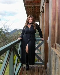 VESTIDO CHEMISE LONGO MARIA FRANCIA