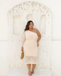 VESTIDO DE UM OMBRO PLANET CHARM