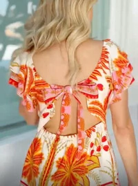 VESTIDO ESTAMPADO ROSA MILLIOSSI