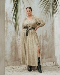 VESTIDO LONGO CARMEN QUEBELA