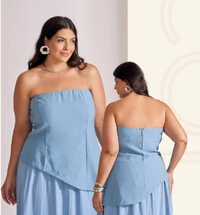 CONJUNTO SAIA E TOMARA QUE CAIA COLLAB KAYLA