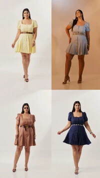 VESTIDO CURTO QUEBELA