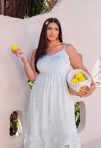 VESTIDO LISTRADO DIVAS VOGA