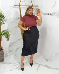 SAIA MIDI BOHO RENDA QUEBELA