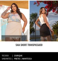 SAIA SHORT TRANSPASSADO DIVAS VOVA