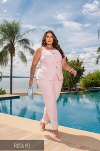 CONJUNTO COM BOTÕES DIVAS VOGA