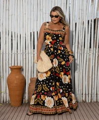 VESTIDO FLORAL FARM TROPICAL