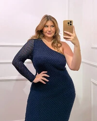 VESTIDO DE UM OMBRO PLANET CHARM