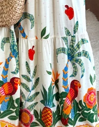 VESTIDO FLORAL FARM TROPICAL