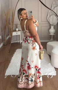 VESTIDO LONGO FARM TROPICAL