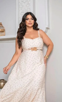 VESTIDO MIDI COM PEPLUN 8475 DIVAS VOGA