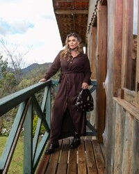 VESTIDO CHEMISE LONGO MARIA FRANCIA