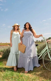 VESTIDO LISTRADO DIVAS VOGA