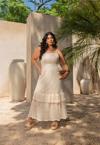 VESTIDO DE BABADOS 15127 DIVAS VOGA