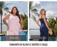 CONJUNTO COM BOTÕES DIVAS VOGA