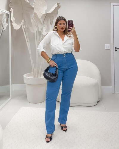 Foto CALÇA JEANS ROSA MILLIOSSI