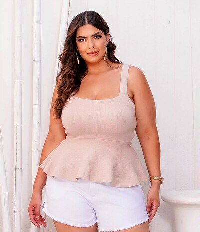 Foto BLUSA BABADO TRICOT PLANET