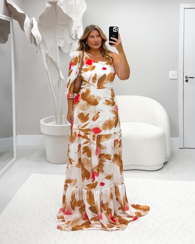 Foto VESTIDO CHIFFON FLORATA MILANJUS