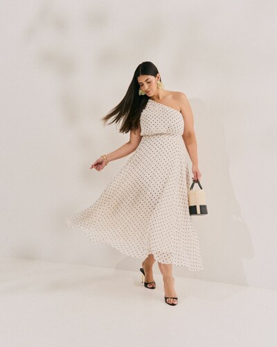 FotoVESTIDO MIDI DE POA QUEBELA