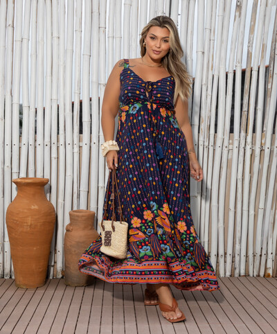 Foto VESTIDO FLORAL FARM TROPICAL