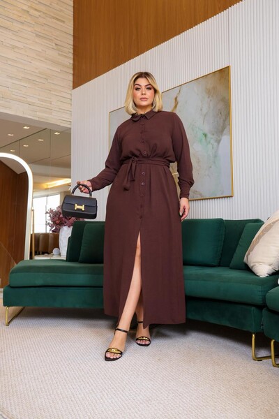Foto VESTIDO CHEMISE LONGO MARIA FRANCIA
