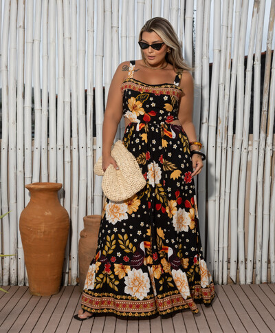 Foto VESTIDO FLORAL FARM TROPICAL