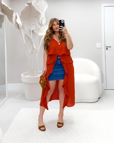Foto BLUSA MARA BOHO ROSA MILLIOSSI